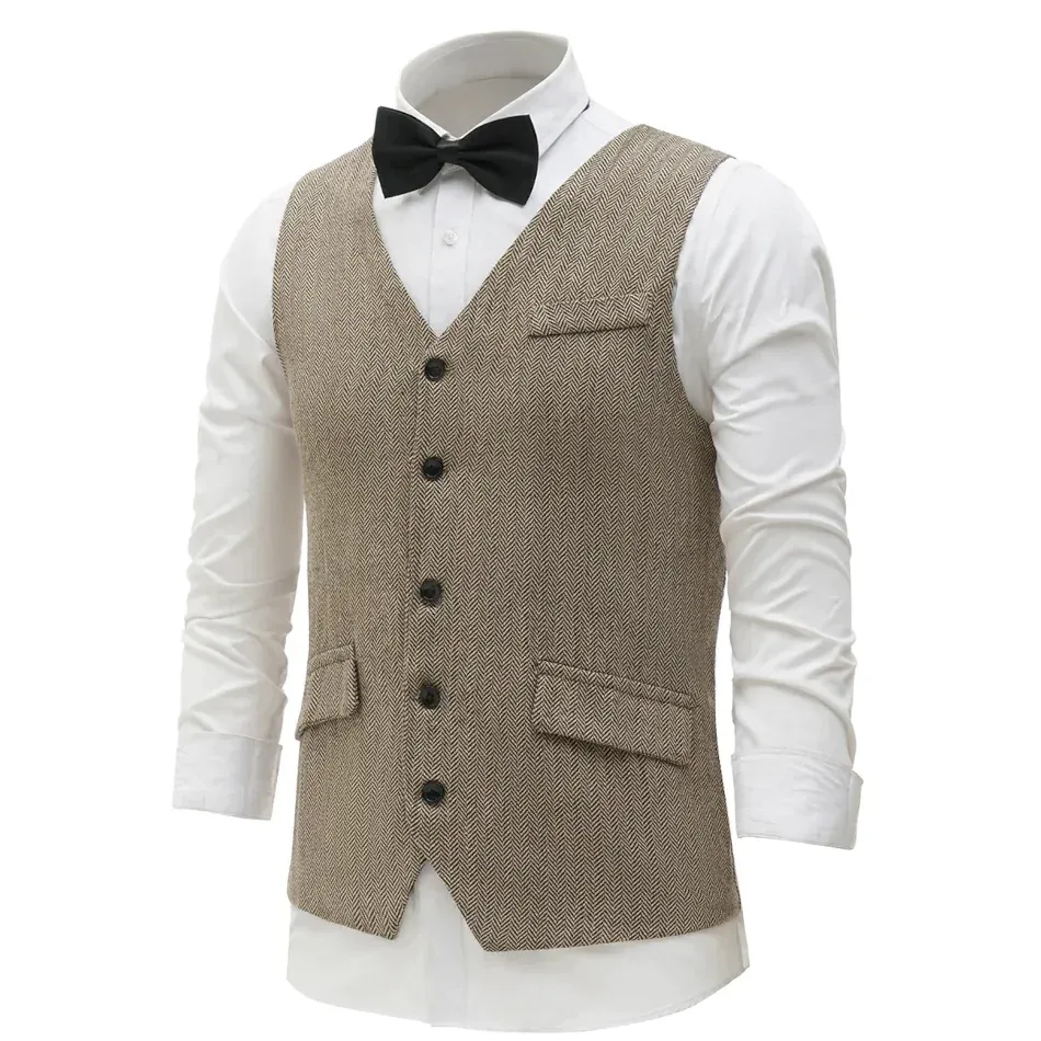 1920's Vest Set (Khaki) - Hire