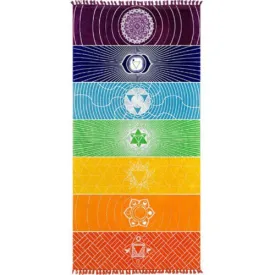60 in Rainbow Chakra Tapestry