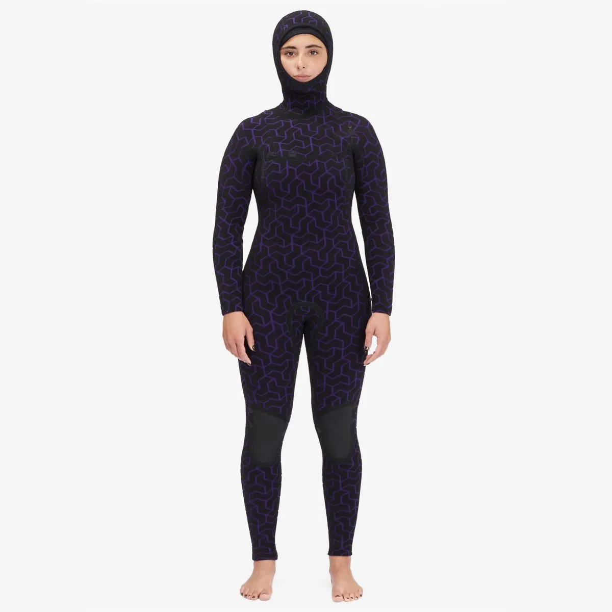 6/5 Women's Billabong Furnace Chest Zip Hooded Wetsuit