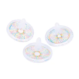 8 Glow in the Dark Spinning Tops Plastic 1.5x1.25in