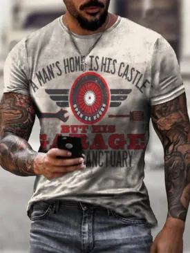 A  Home Vintage Print  T-Shirt