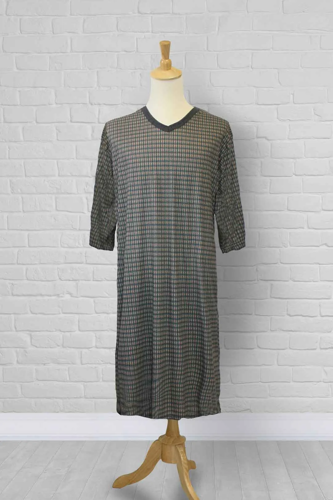 Adaptive Knit V-Neck Nightshirt - Set of 3