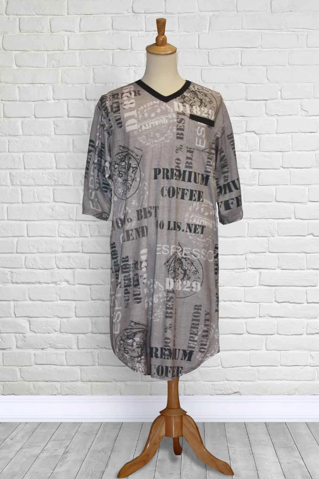 Adaptive Knit V-Neck Nightshirt - Set of 3