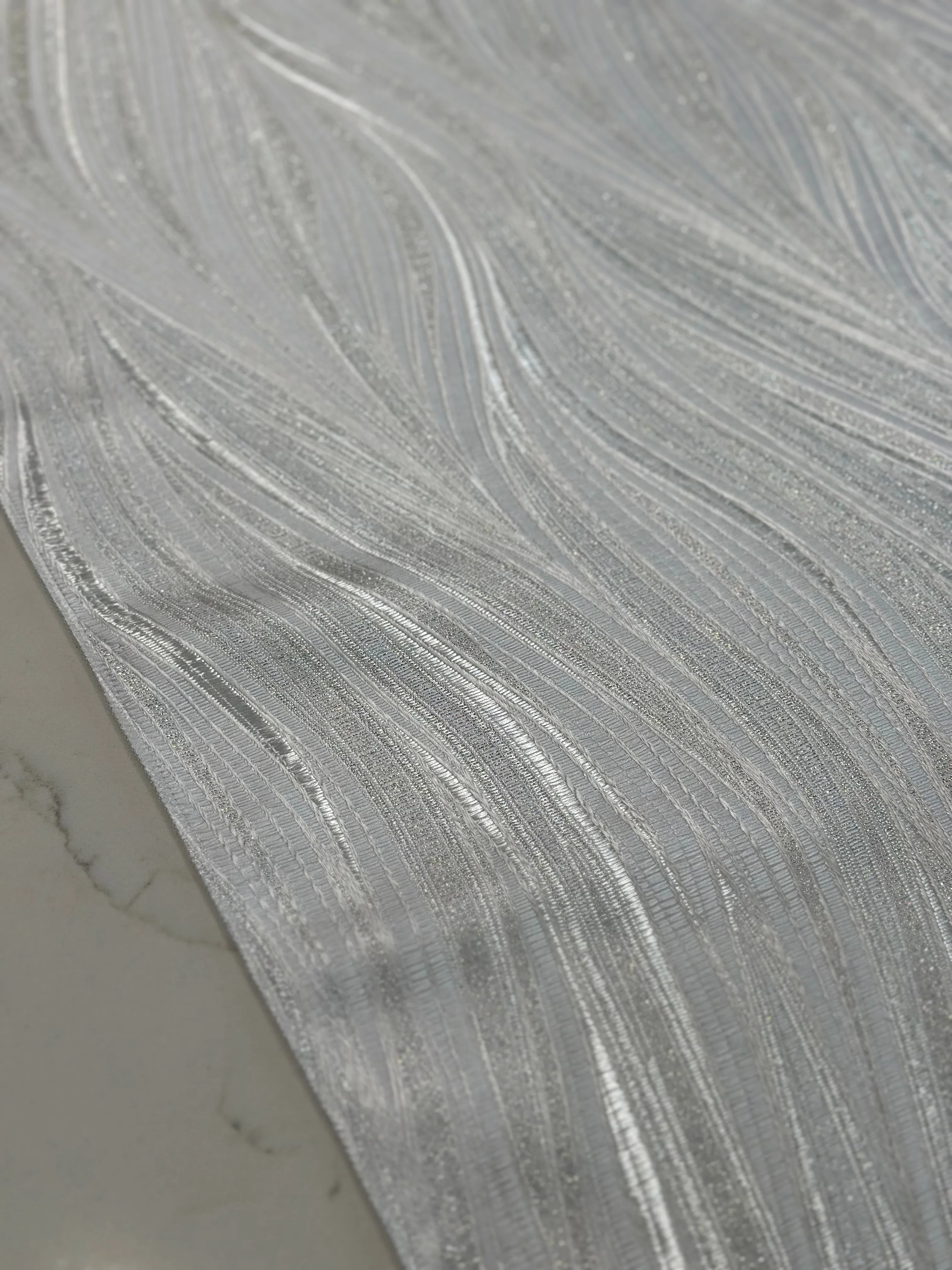 Allure Jacquard Wholesale Fabric in White