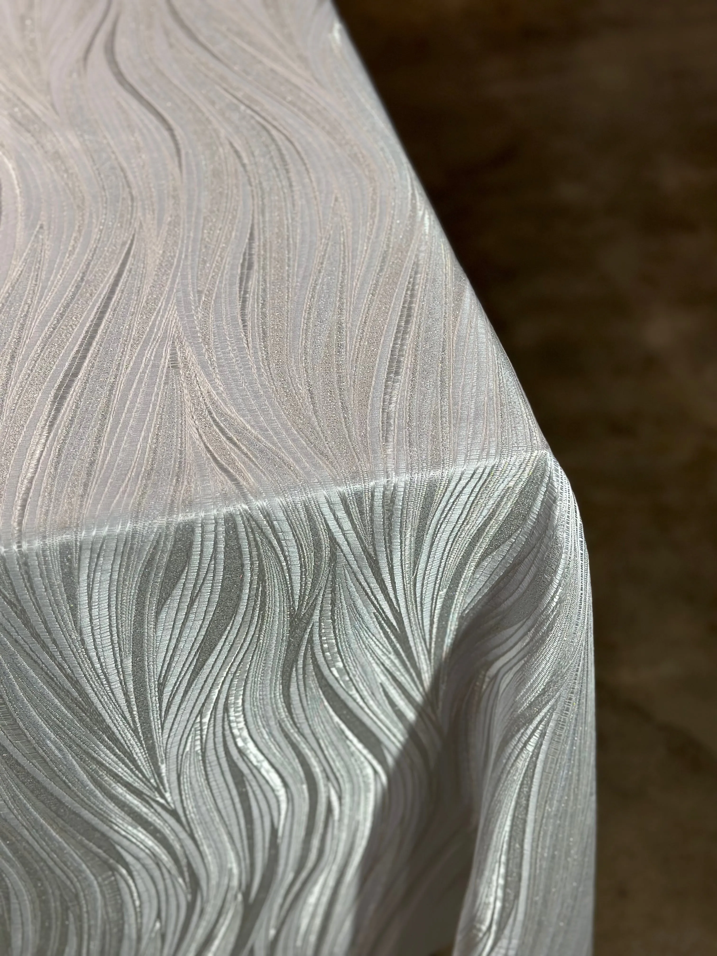 Allure Jacquard Wholesale Fabric in White
