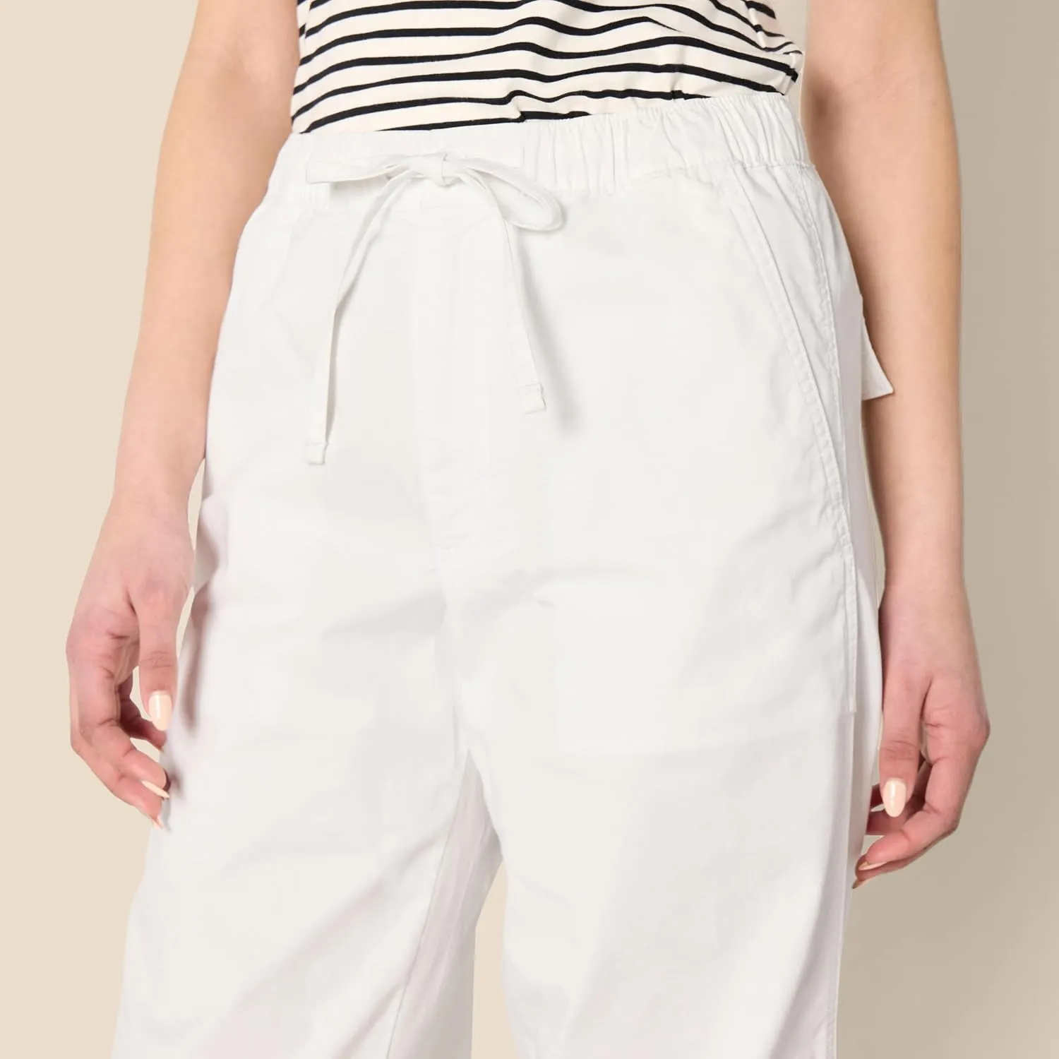 Amazon Essentials Women's Mid-Rise Baggy Loose-Fit Wide-Leg Parachute Pants