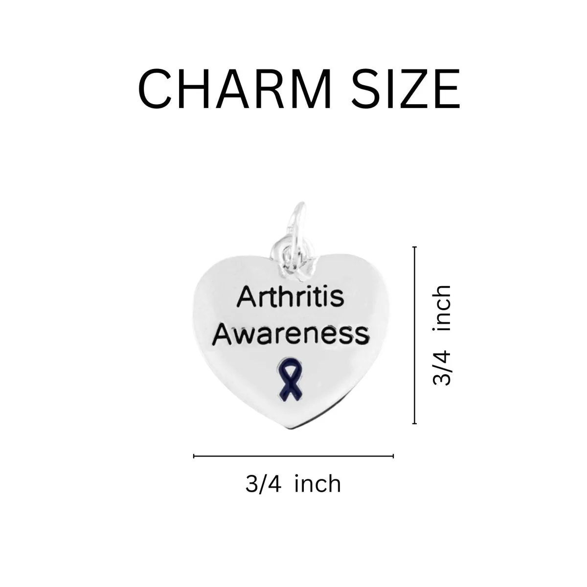 Arthritis Awareness Heart Necklaces