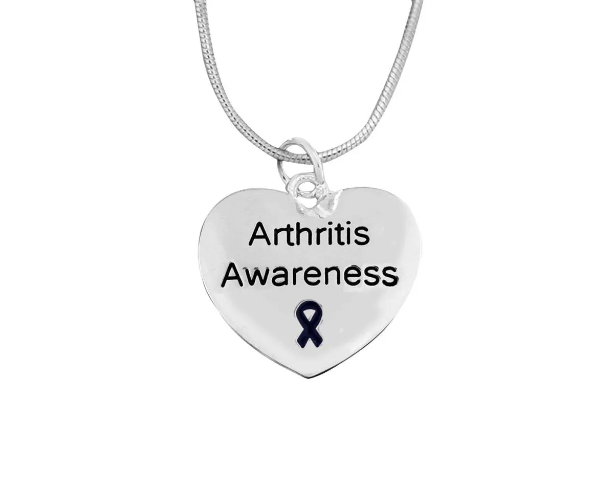 Arthritis Awareness Heart Necklaces