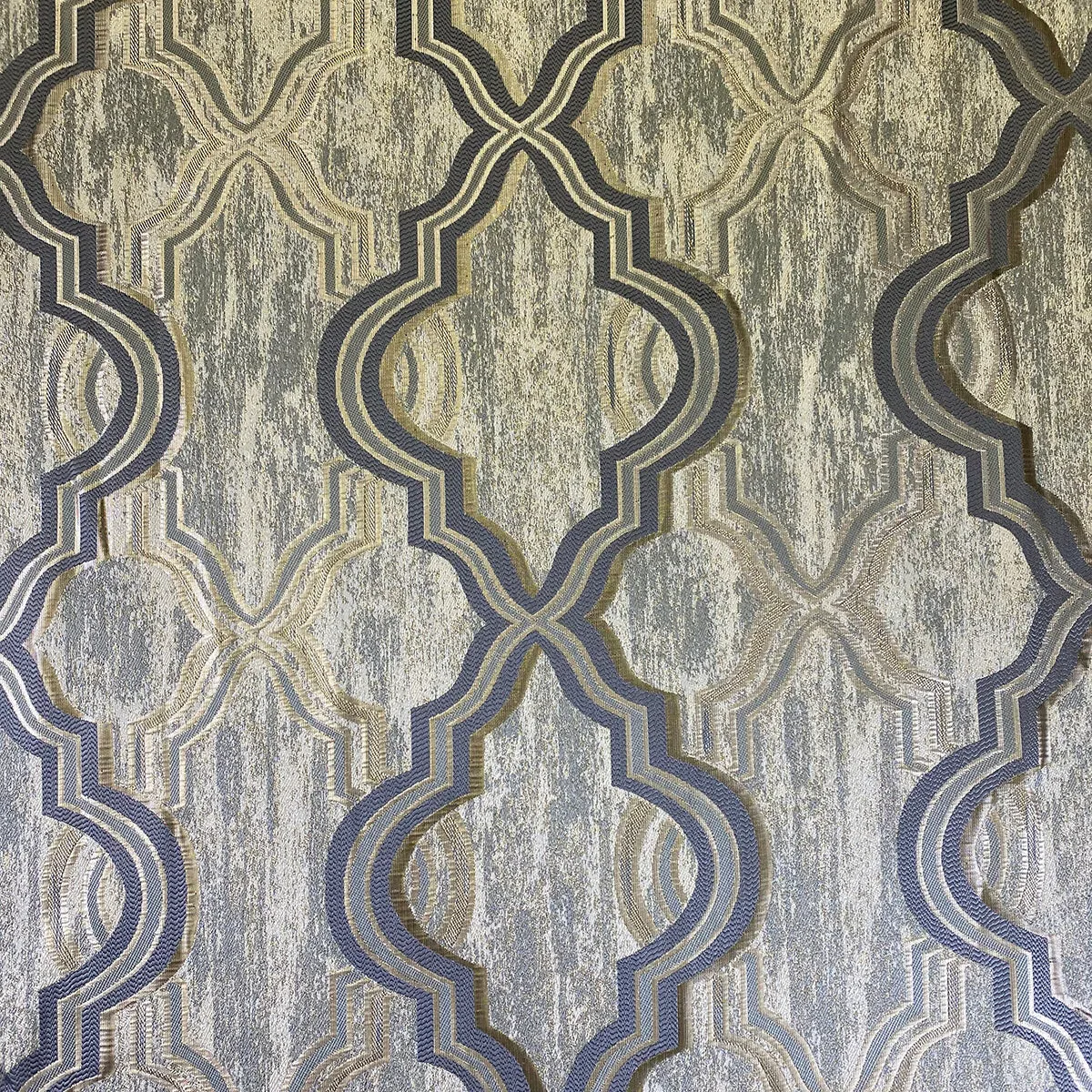 Bentley Jacquard Wholesale Fabric in Silver
