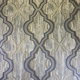 Bentley Jacquard Wholesale Fabric in Silver