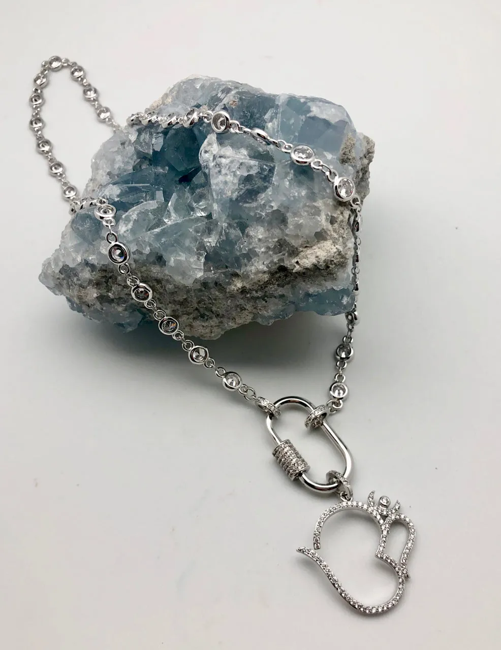 Bhakti Panda Celebrate Joy Om Carabiner Necklace