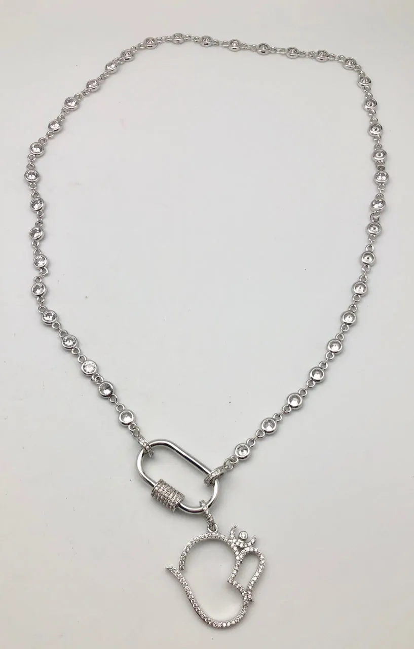 Bhakti Panda Celebrate Joy Om Carabiner Necklace