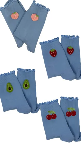 Blue non slip grip socks for Pilates, barre or yoga