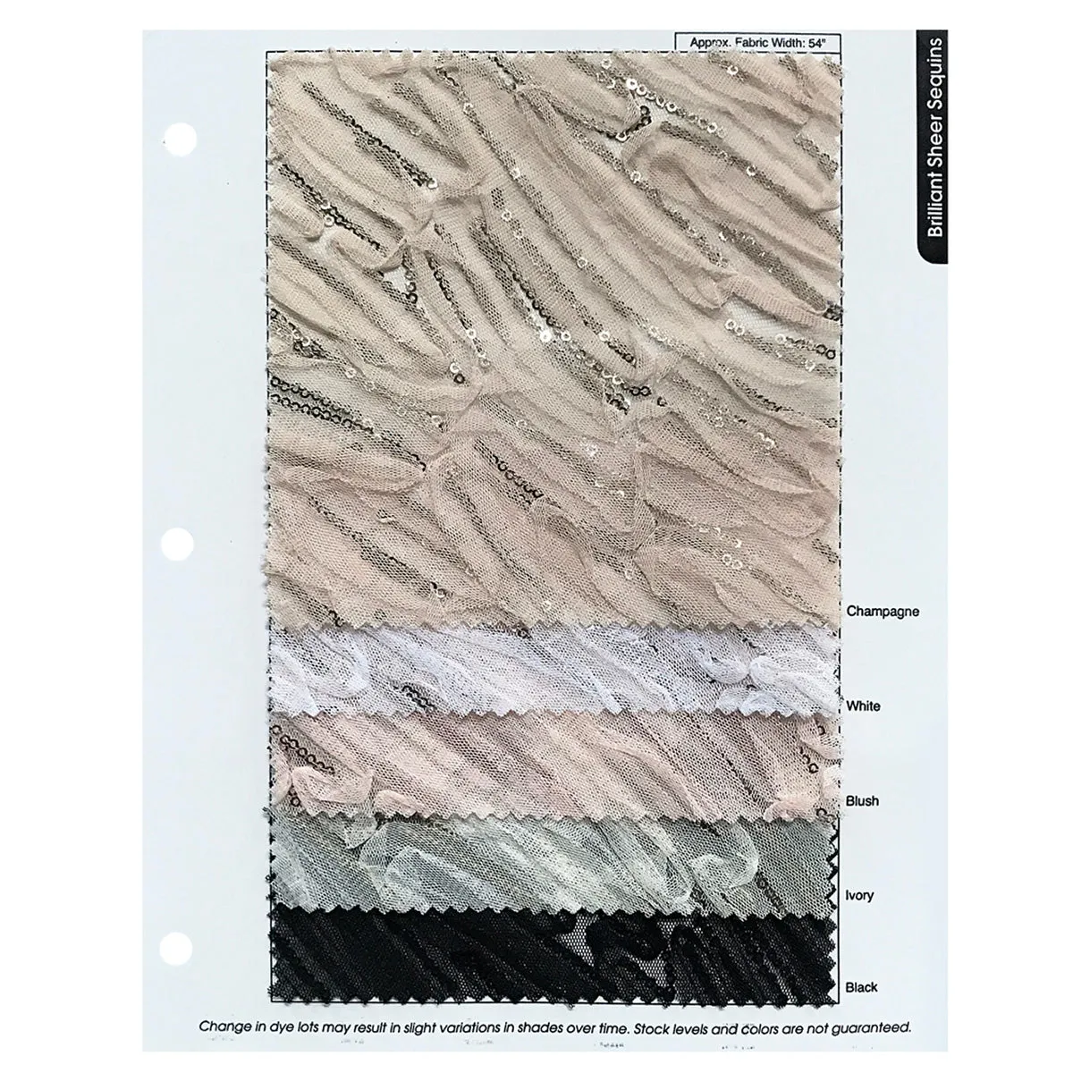 Brilliant Sheer Sequins Wholesale Fabric in Champagne