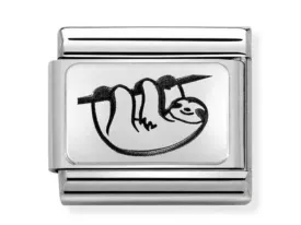 Classic Silver Sloth Charm