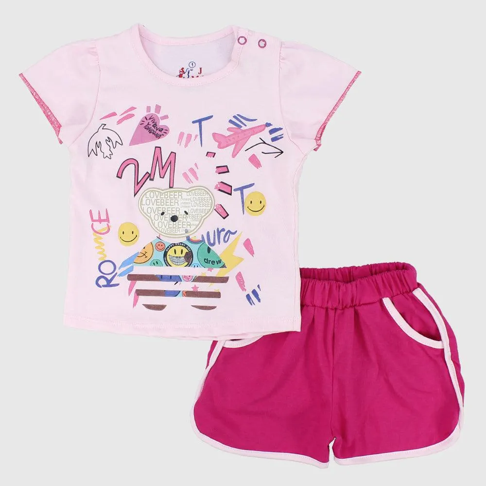 Cute Bear Short-Sleeved Pajama