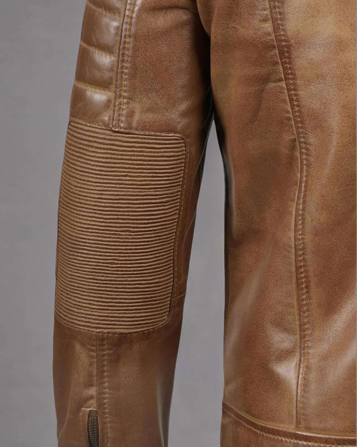 Decrum Leather Jacket Men - Cafe Racer Style Fashion Real Lambskin Leather Jacket For Men