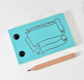 Draw-Your-Own Flip Book Set - Blue