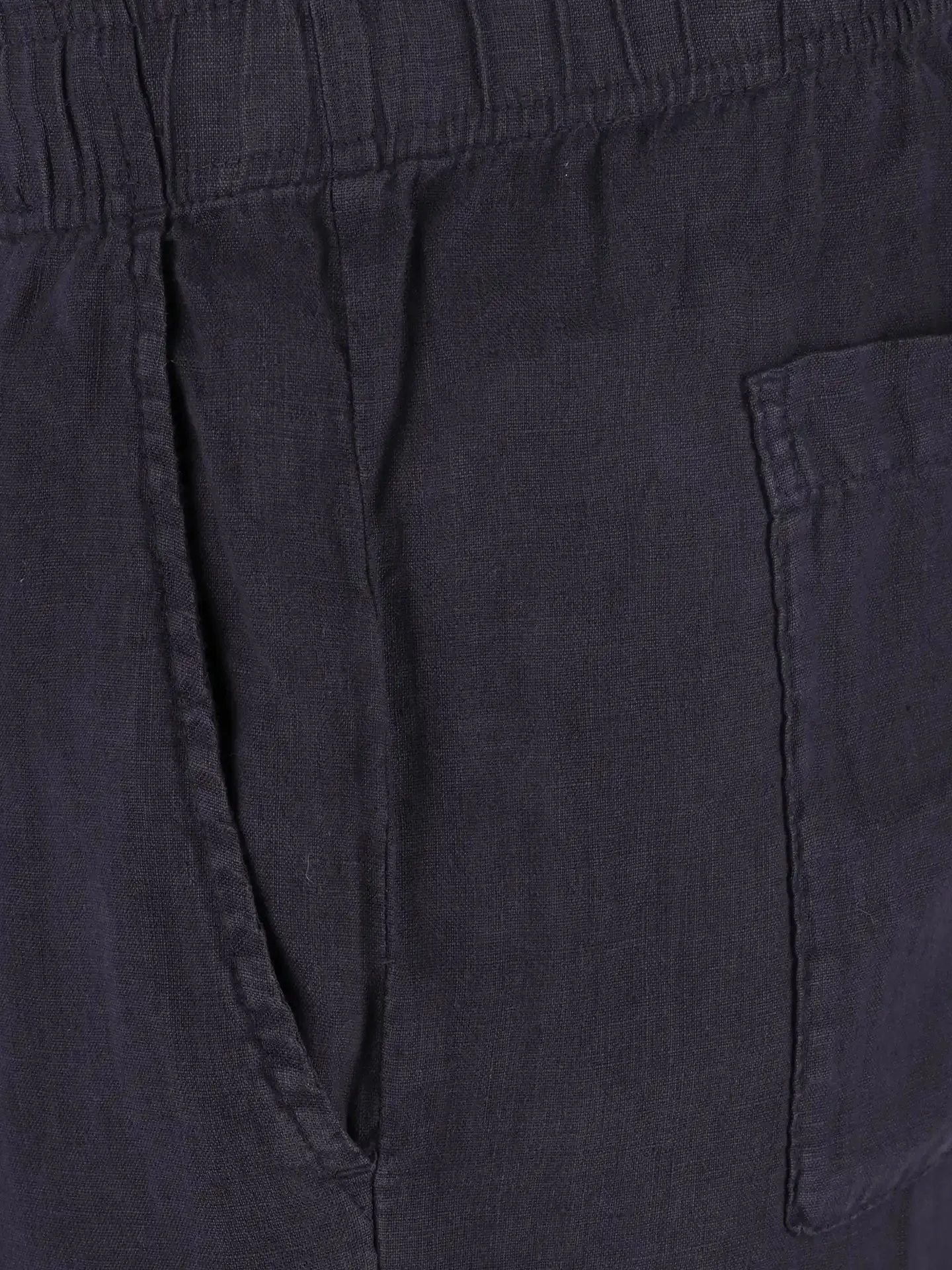 drawstring linen trousers