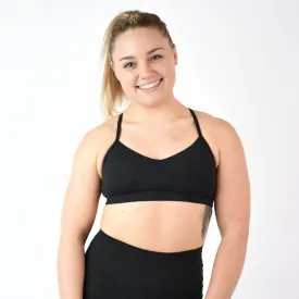 FLEO Reinette Sports Bra - Heather Black
