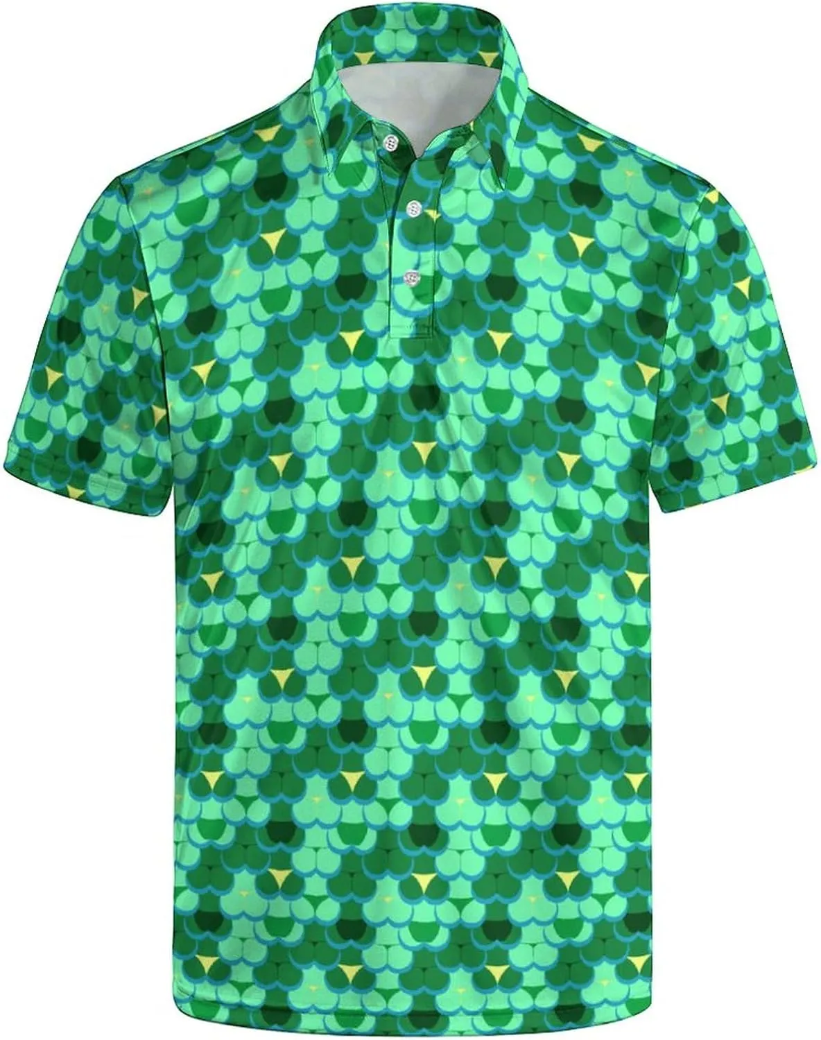 Funny Mens Golf Polo Shirts,Moisture Wicking Golf Shirts for Men Collared Short Sleeve Polo Shirts Golf Gifts