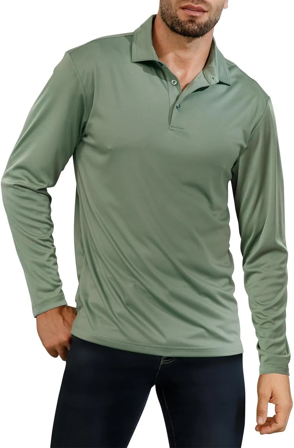 Golf Shirts for Men - Short Sleeve Performance Solid Moisture Wicking Polo Shirt
