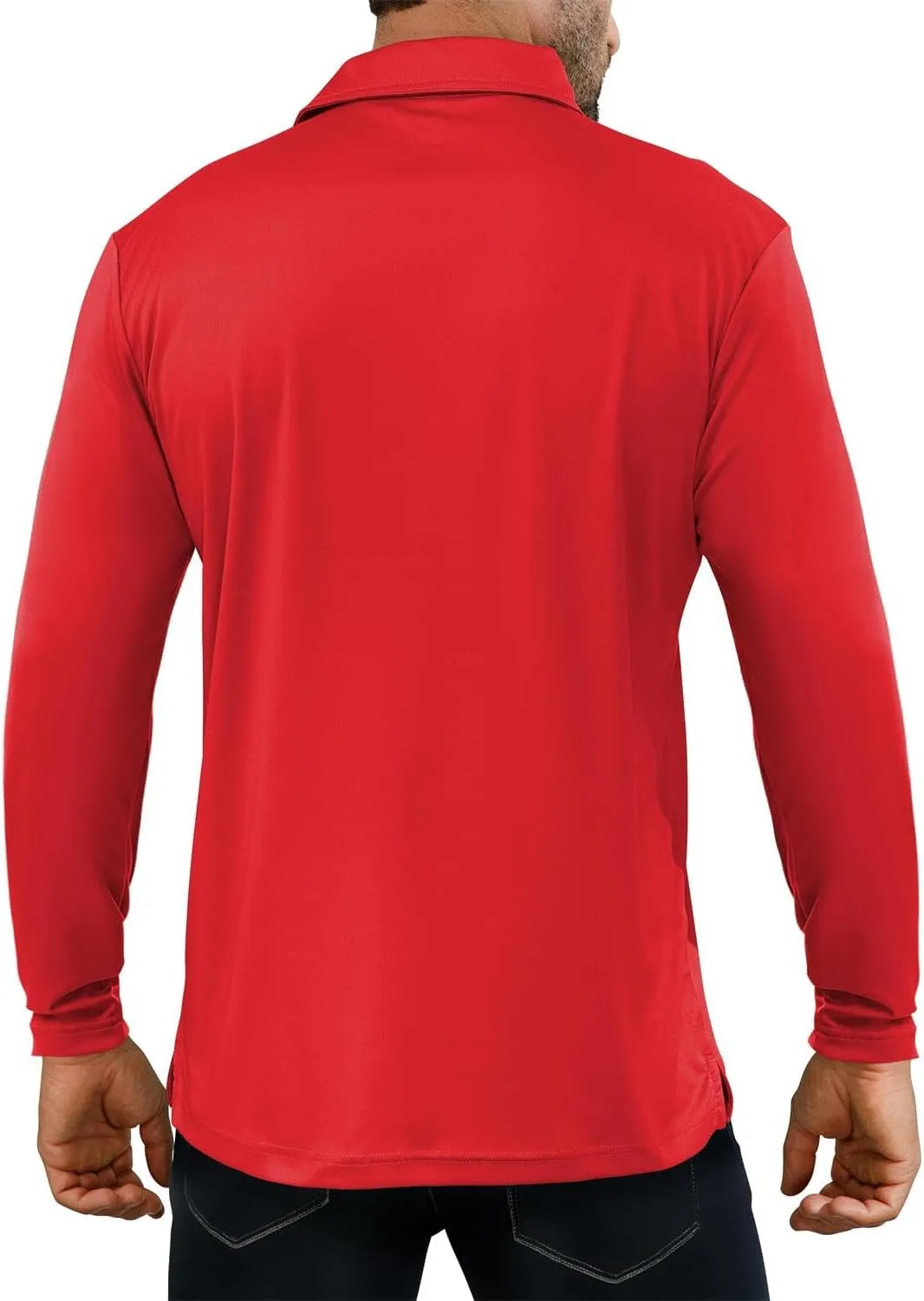 Golf Shirts for Men - Short Sleeve Performance Solid Moisture Wicking Polo Shirt