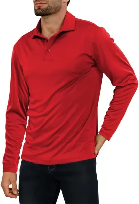 Golf Shirts for Men - Short Sleeve Performance Solid Moisture Wicking Polo Shirt