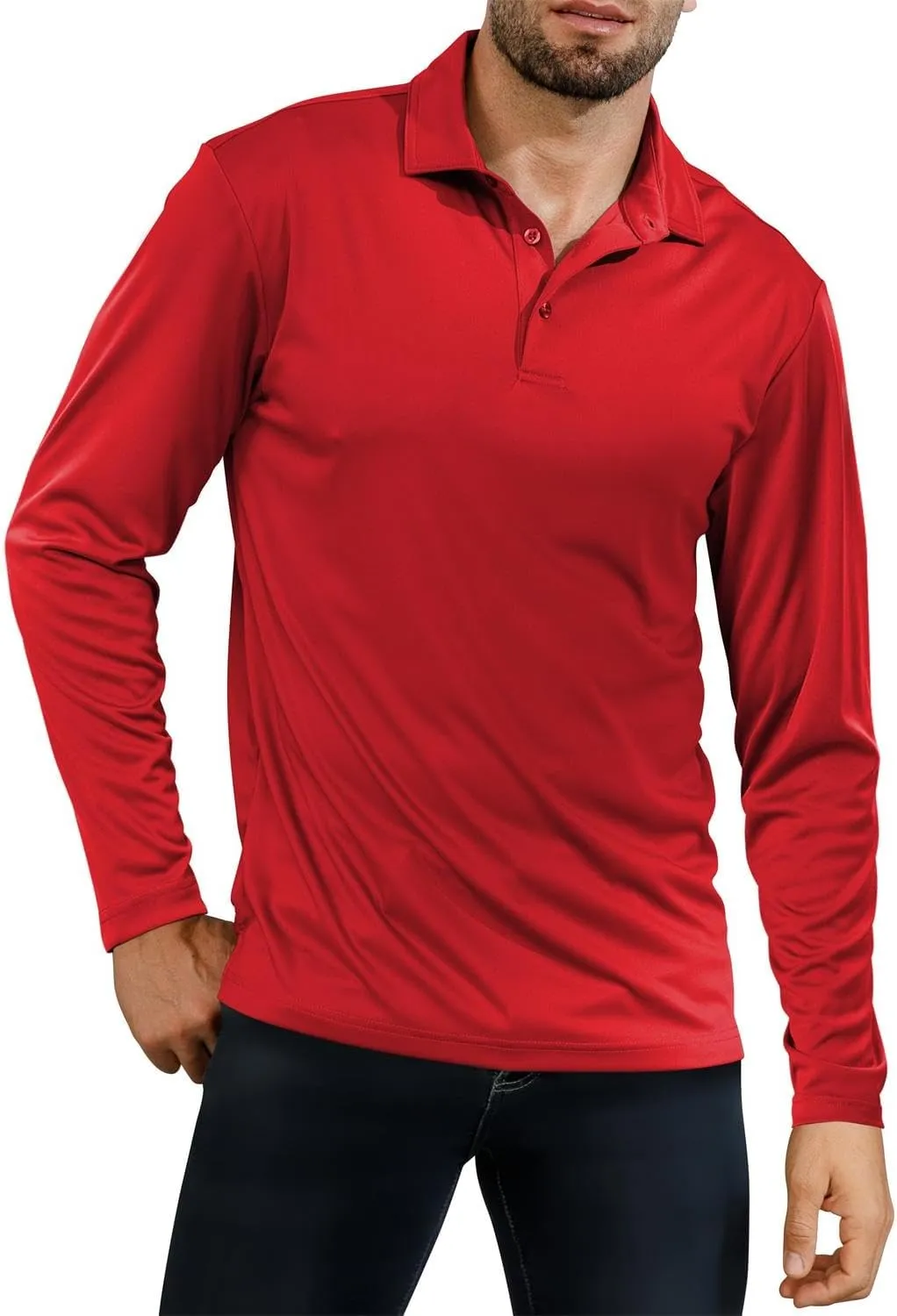 Golf Shirts for Men - Short Sleeve Performance Solid Moisture Wicking Polo Shirt