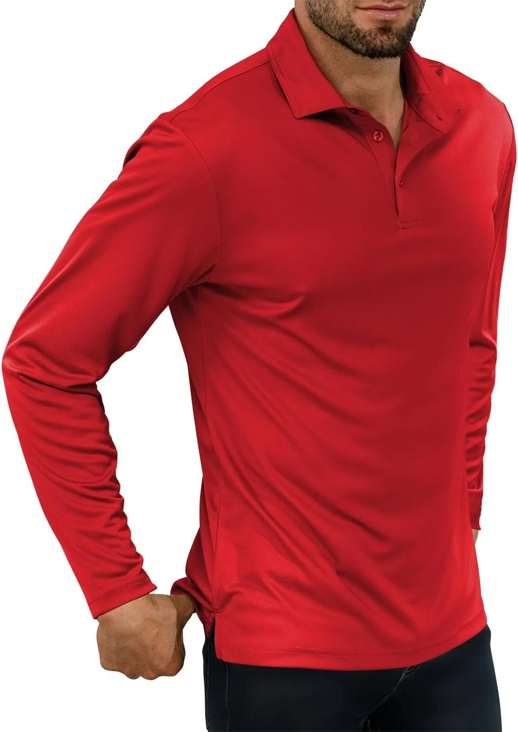 Golf Shirts for Men - Short Sleeve Performance Solid Moisture Wicking Polo Shirt