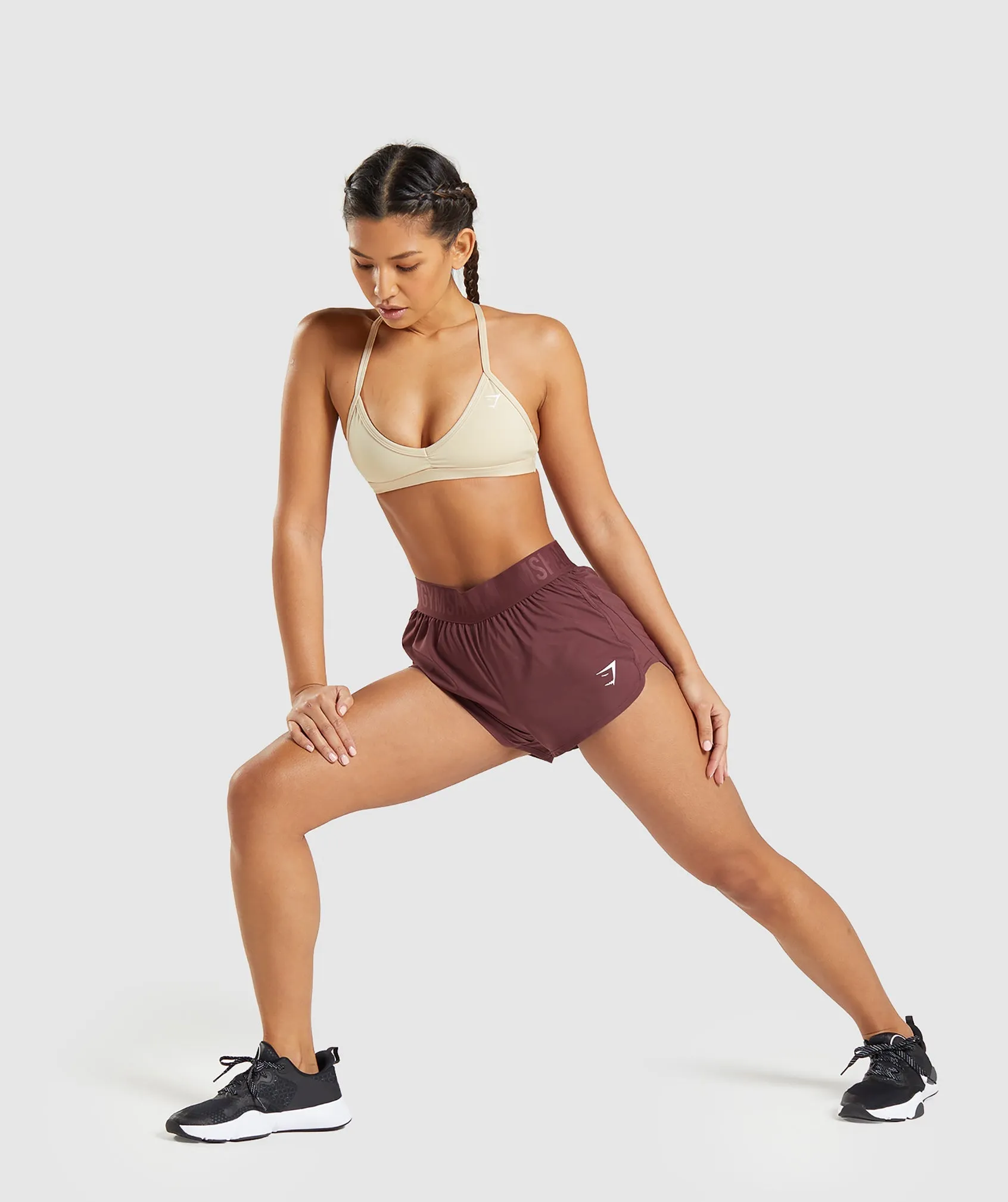 Gymshark Minimal Sports Bra - Vanilla Brown