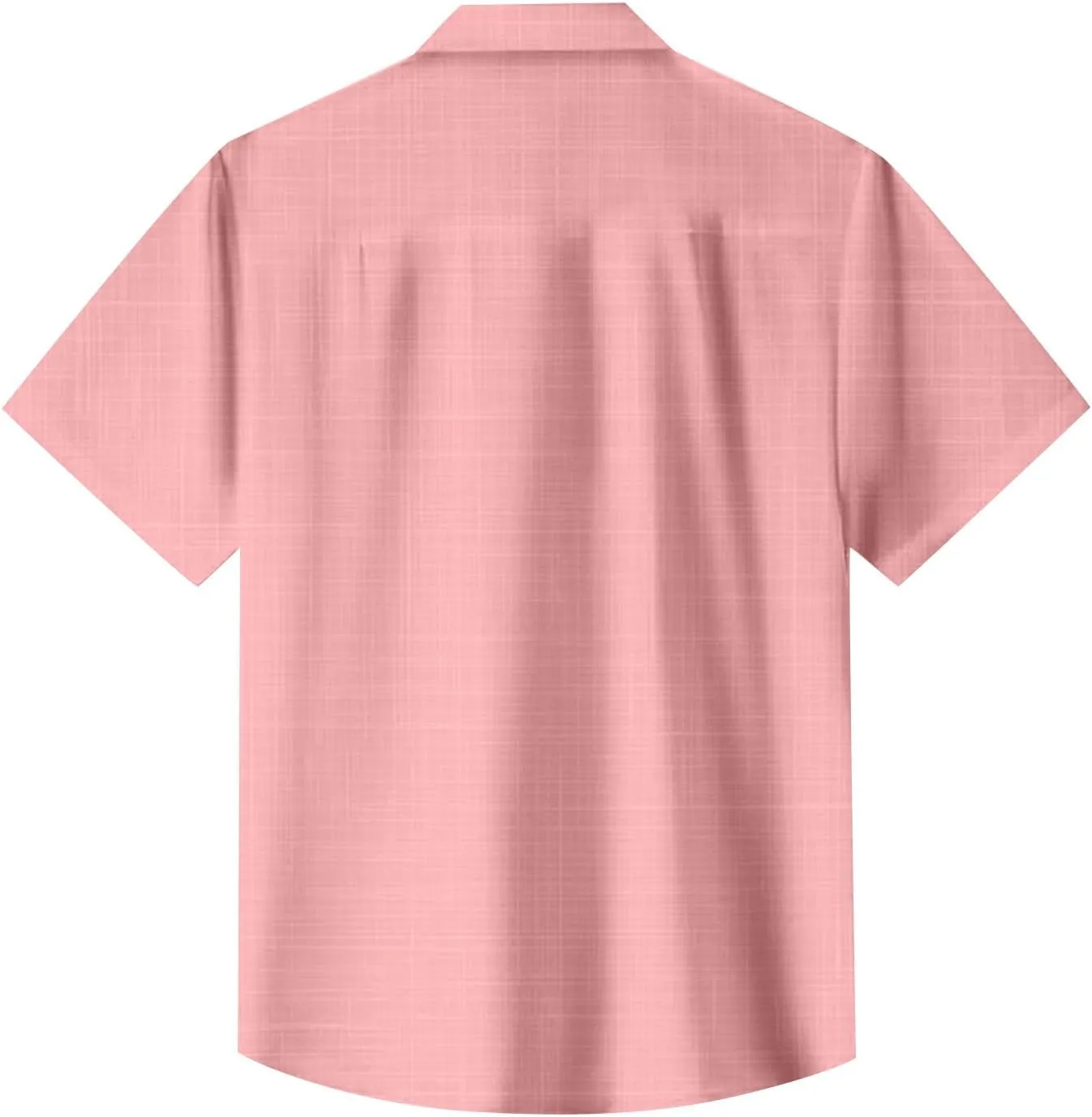 Hawaiian Shirt for Men Stretch V Neck Aloha Shirts Button Down Short Sleeve Blouse Tropical Blouses with Pocket