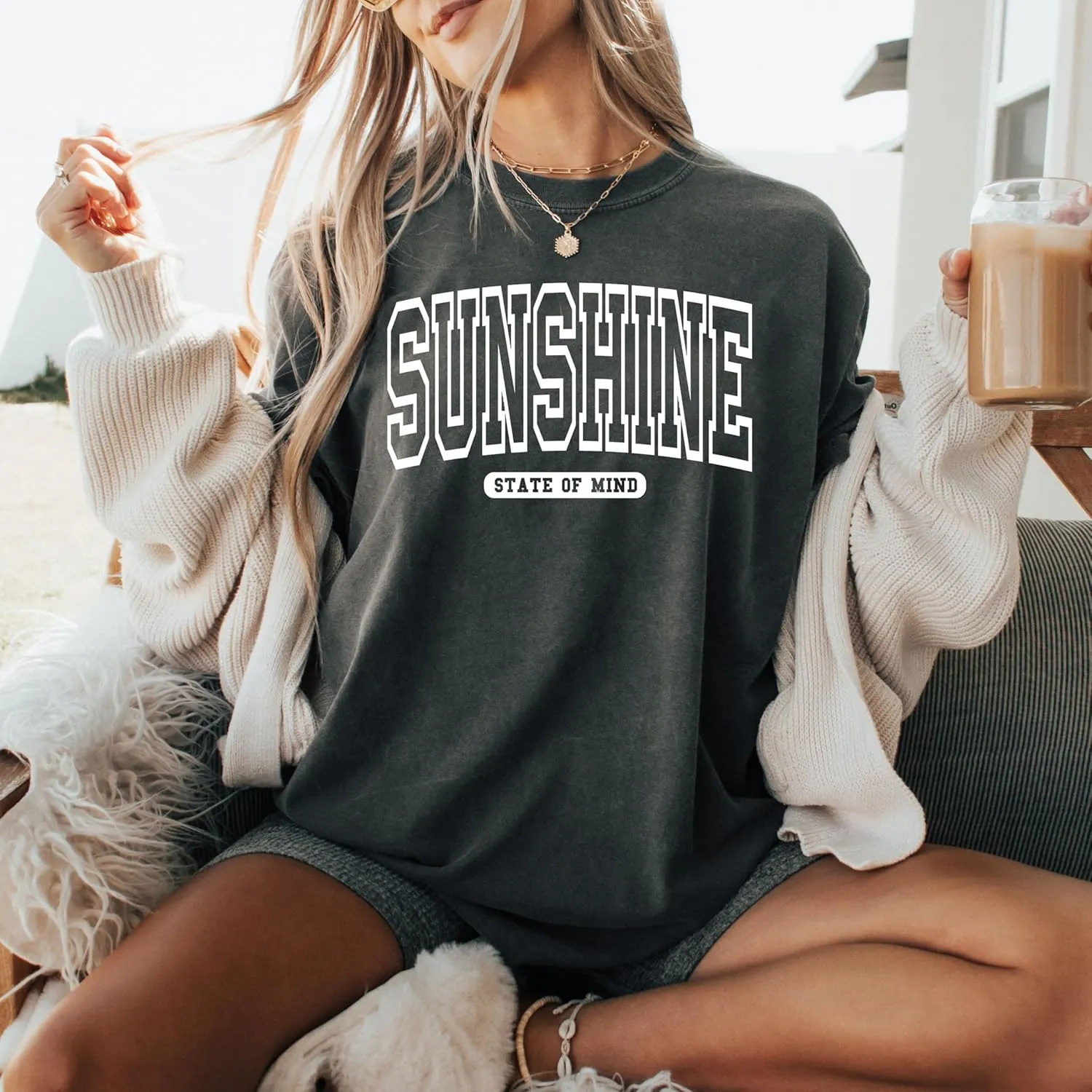 Hawaiian Shirts for Women Beach Shirts Hawaii Vacation T Shirts Summer Sunshine Oversized Graphic Tees