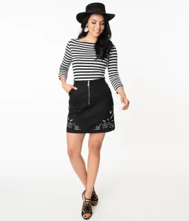 Hell Bunny Black Cullen Graveyard Mini Skirt
