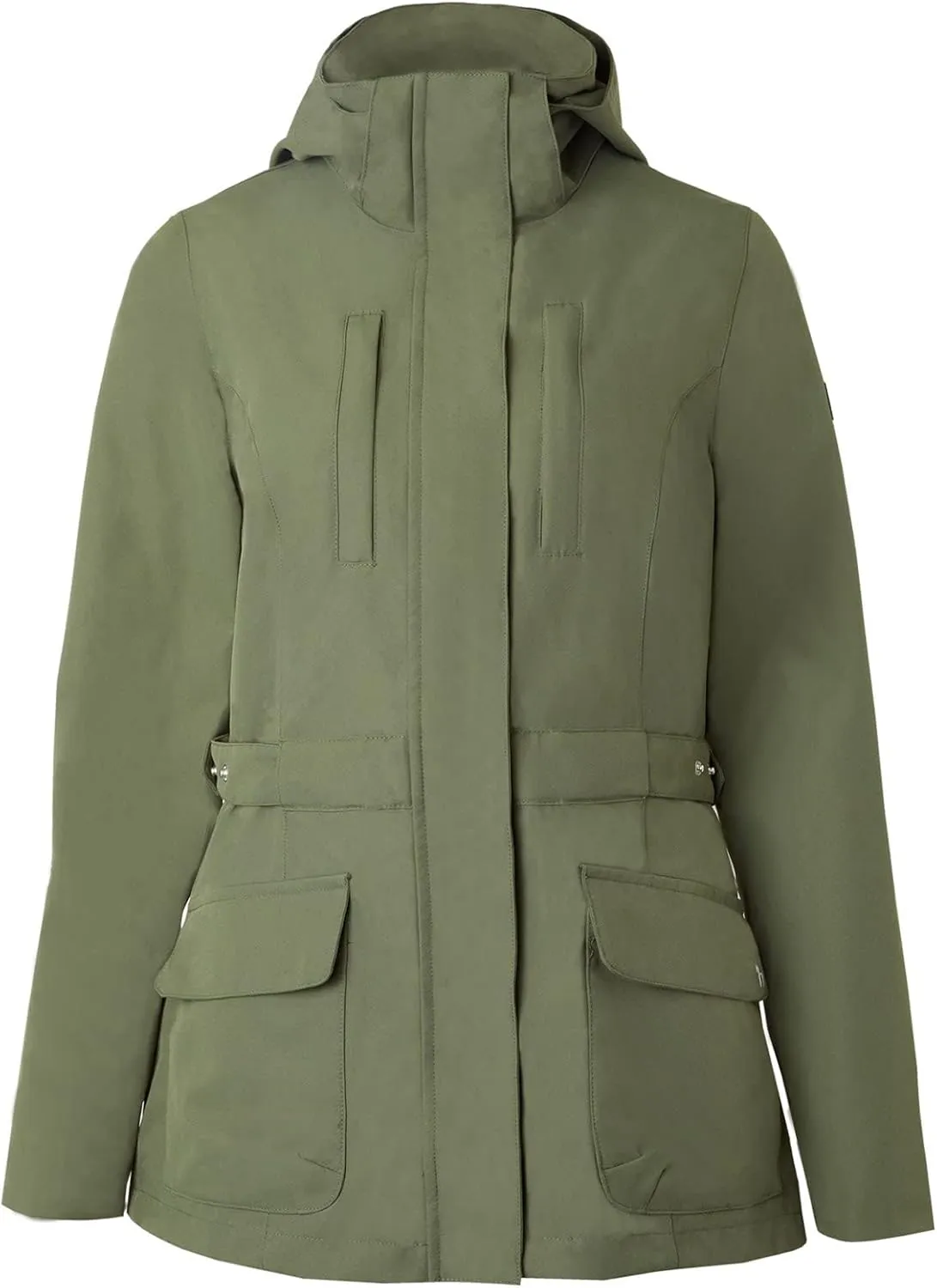 HORZE Women's Jadine Equestrian Waterproof Horse Riding Hooded Rain Jacket