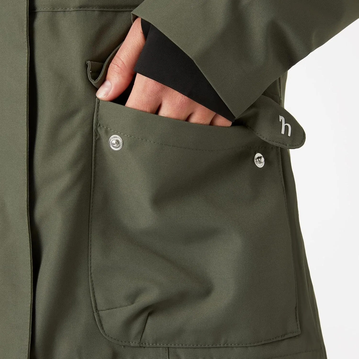 HORZE Women's Jadine Equestrian Waterproof Horse Riding Hooded Rain Jacket