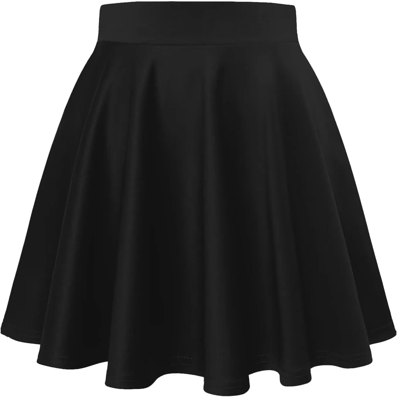 Hybrid & Company Women Basic Versatile Skirts Stretchy Flared Mini Skater Skirt