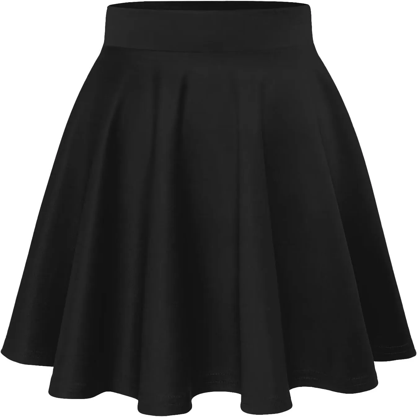 Hybrid & Company Women Basic Versatile Skirts Stretchy Flared Mini Skater Skirt
