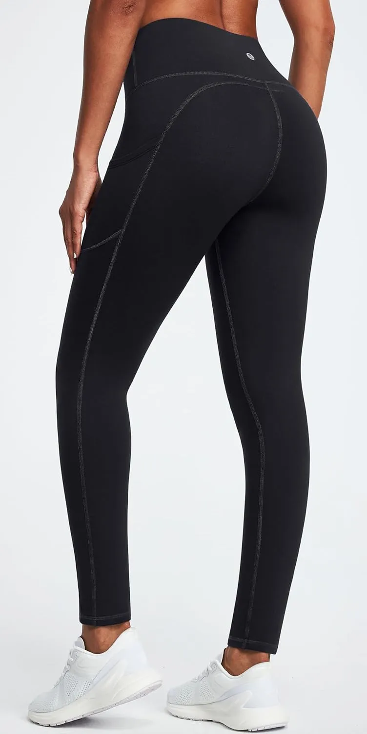 IUGA Fleece Lined Leggings Women Thermal Leggings for Women Winter Warm Tights High Waisted Hiking Yoga Pants with Pockets