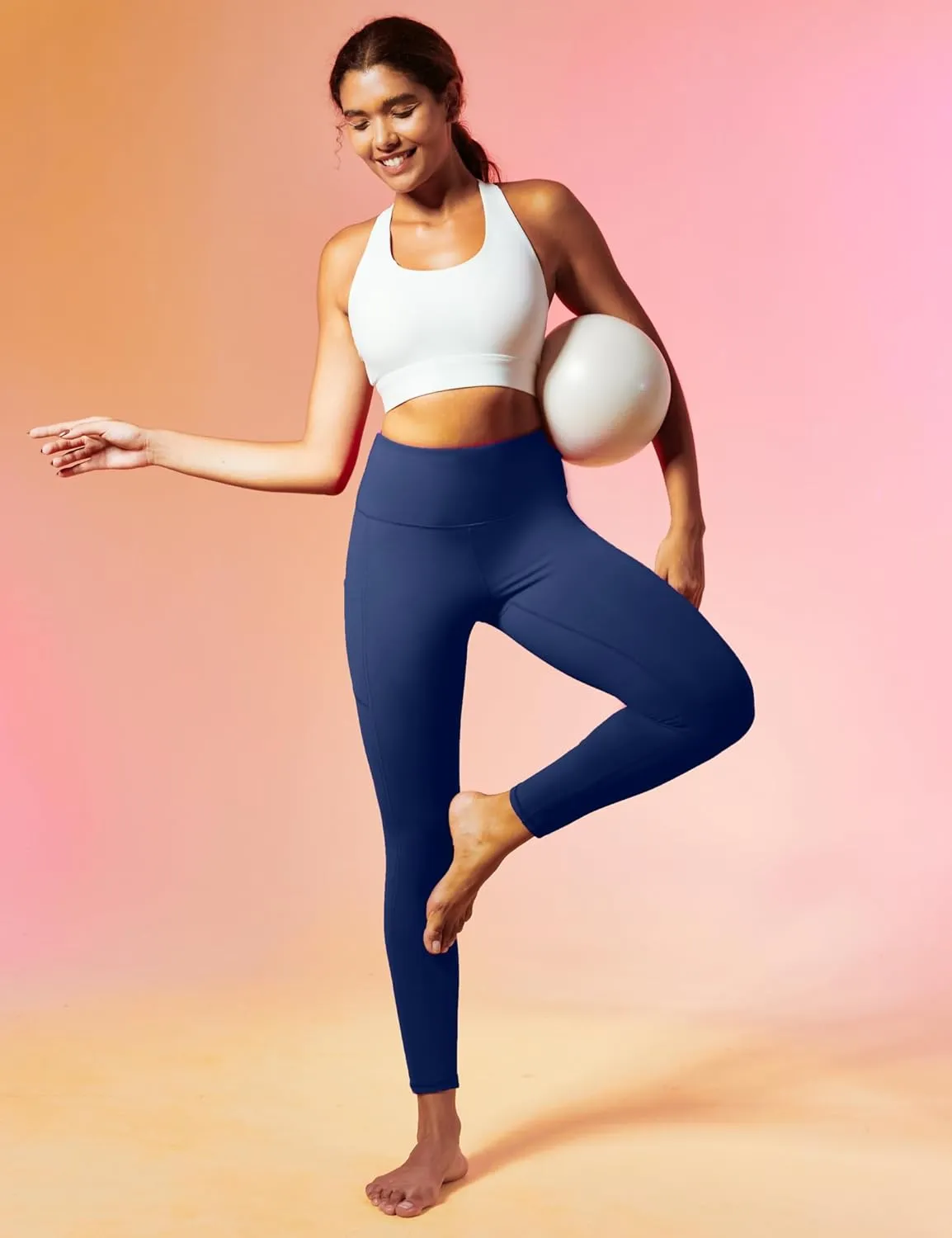 IUGA High Waist Yoga Pants with Pockets, Leggings for Women Tummy Control, Workout Leggings for Women 4 Way Stretch