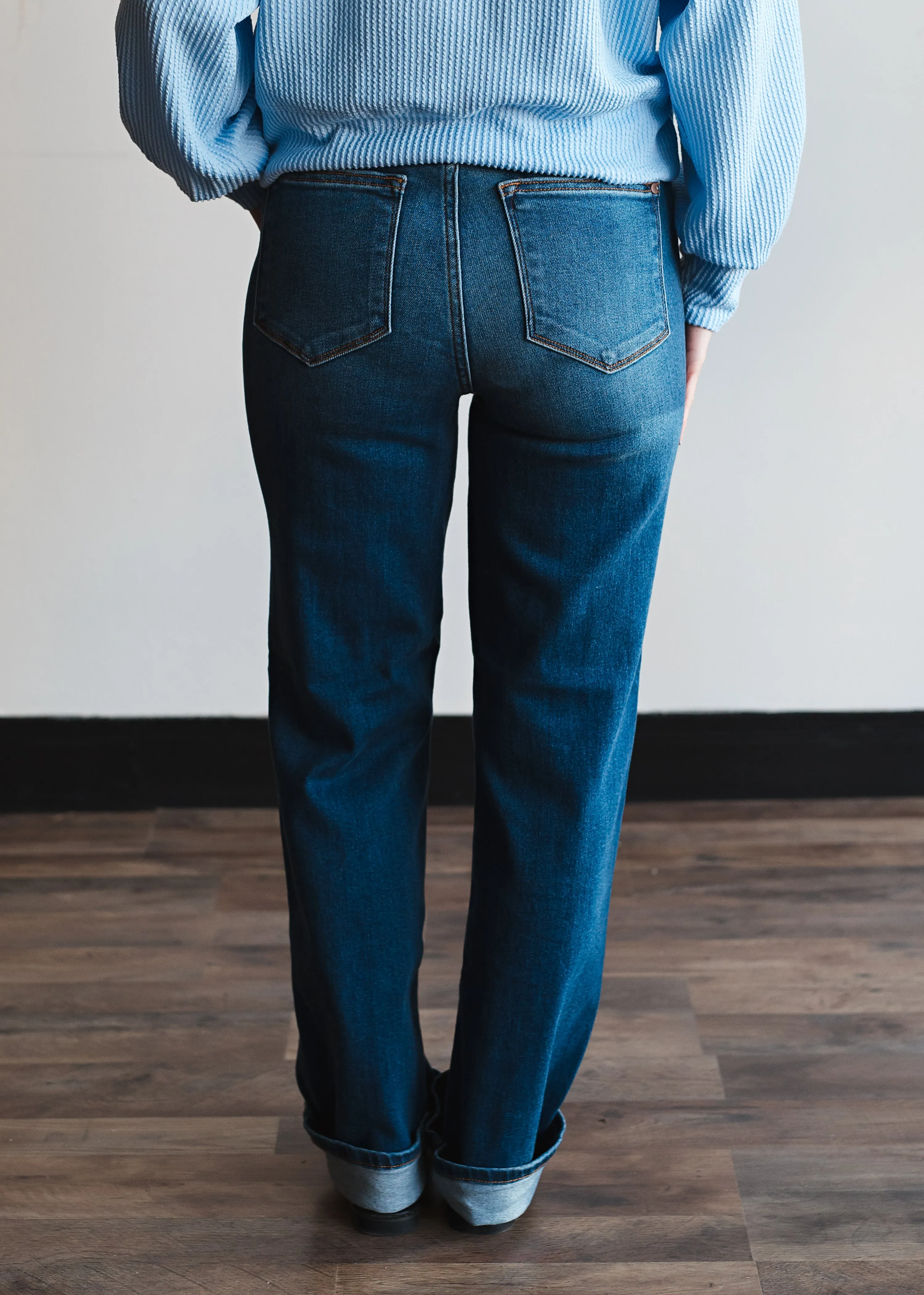 Judy Blue Button Fly Dad Jeans  - JB82556