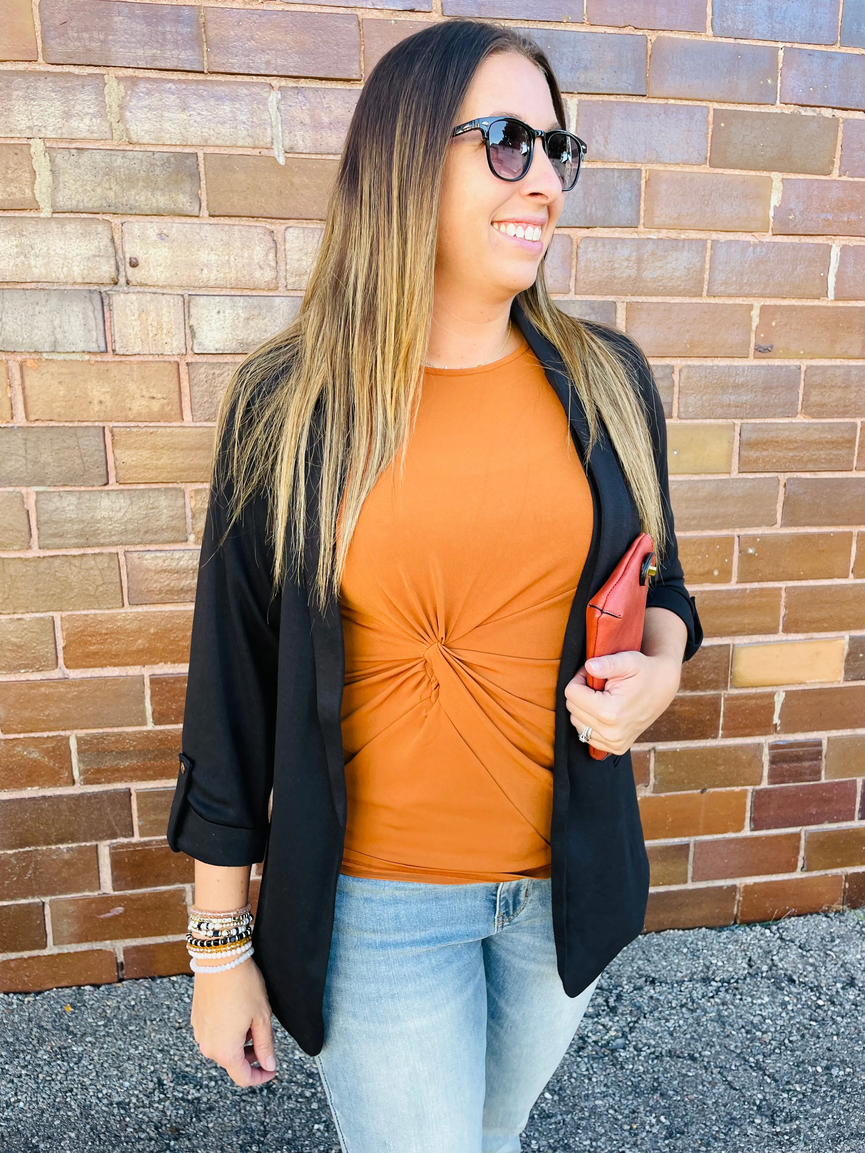 Knot Front Sleeveless Top