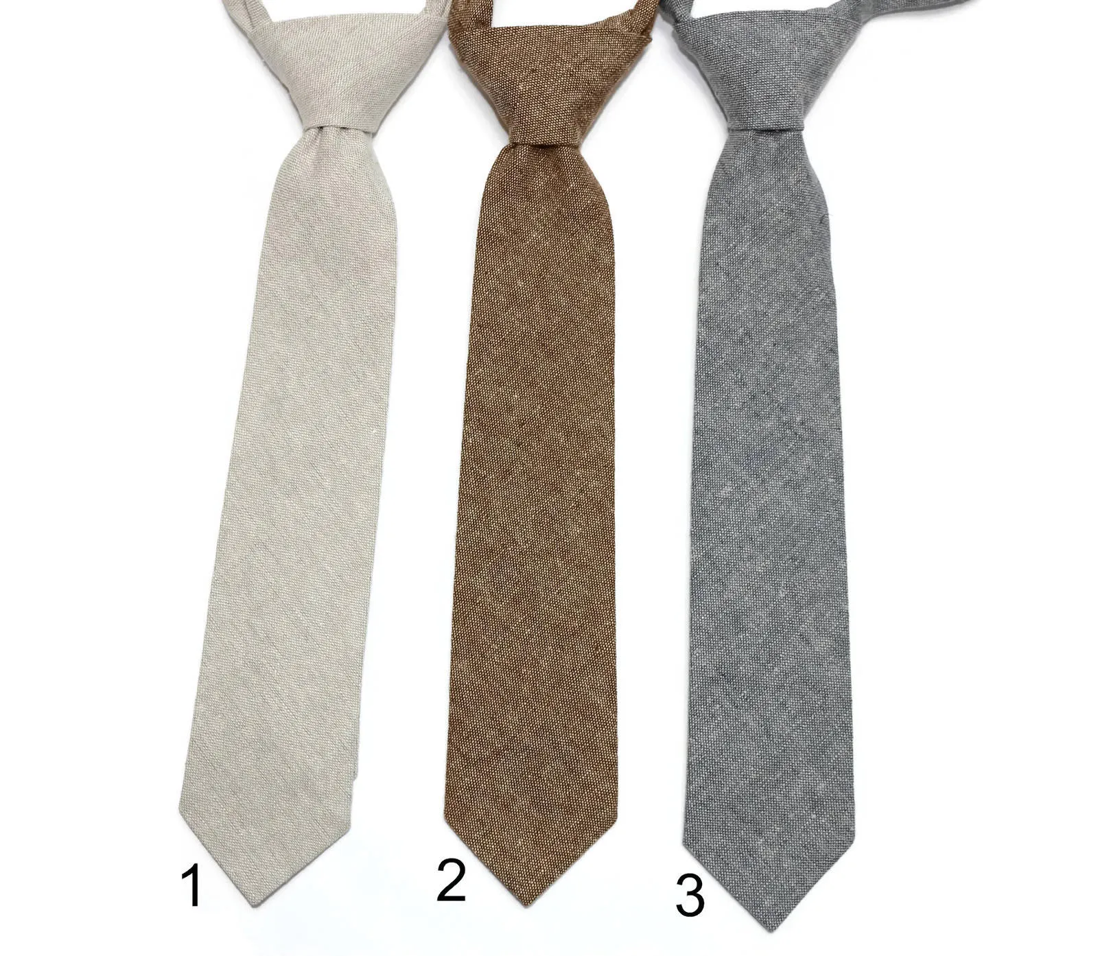 Linen Neckties - Boys Pre-Tied