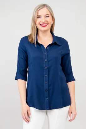 Lorine Blouse - Indigo
