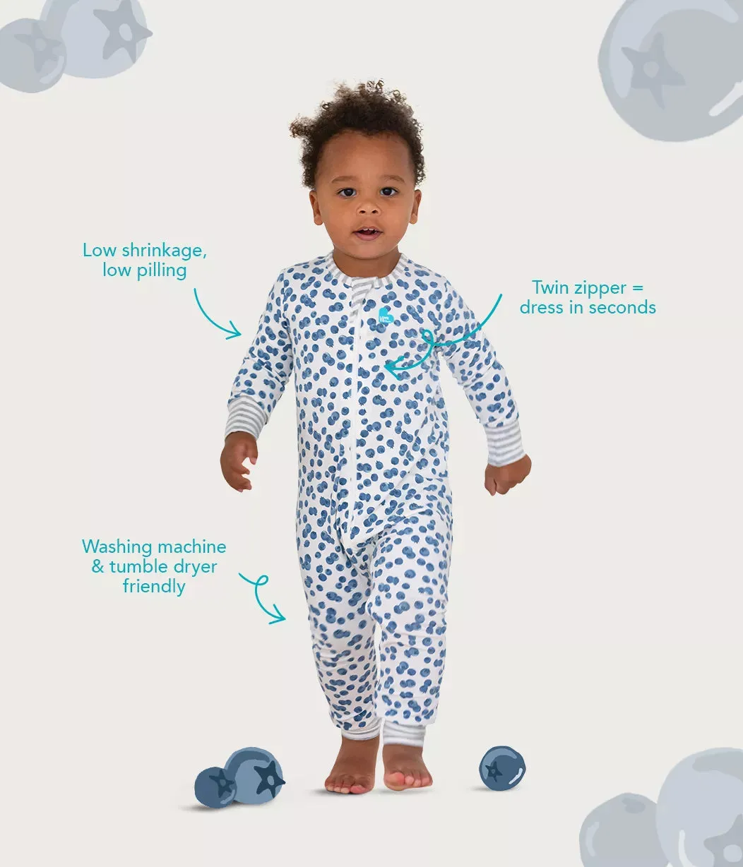 Love To Dream Enclosed Foot Romper Light Blue - Eclipse