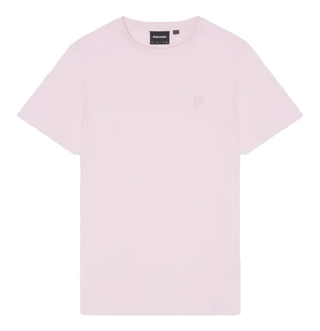 Lyle and Scott Mens Tonal Eagle T Shirt Pink Salt