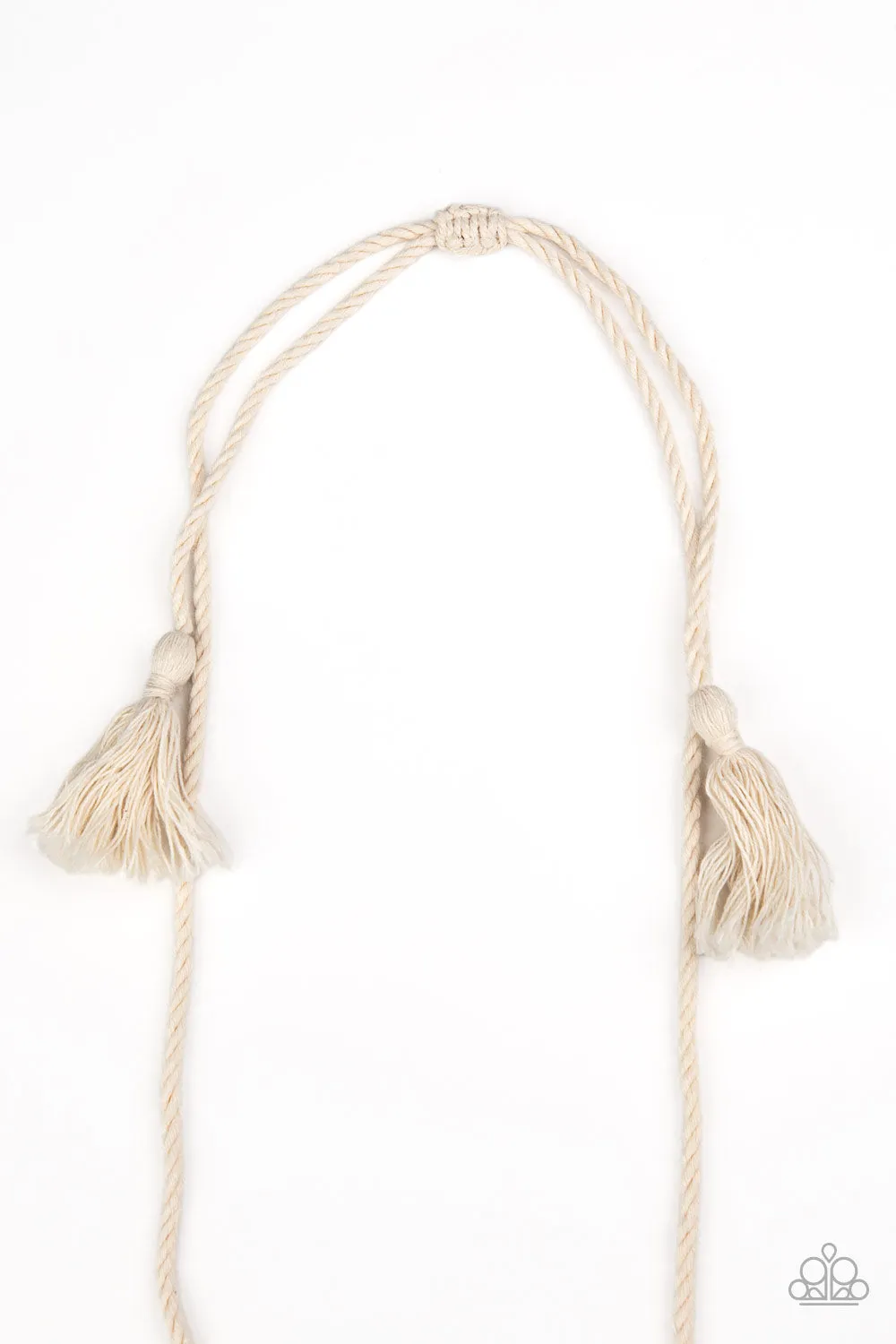 Macrame Mantra - White - Paparazzi Accessories