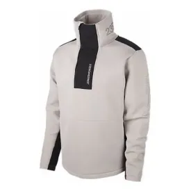 Men's Air Jordan 23 Engineered Stand Collar Knit Contrasting Colors Half Zipper Gray Multicolor Sweatshirt