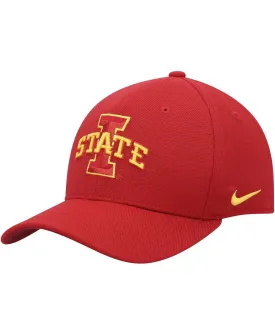 Men's Iowa State Cyclones Classic99 Crimson Swoosh Performance Flex Cap. Nike