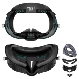 MGGTVR Face Pad for Quest 3, VR Facial Interface and Foam Replacement Accessories for Mate Quest 3, with PU Leather & Breathable Foam Face Cover